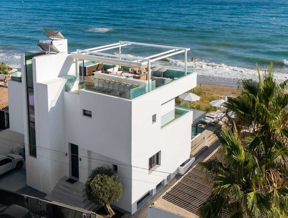 Luxury Beachfront Villa Marbella Costabella with Stunning Ocean Views and Private Pool