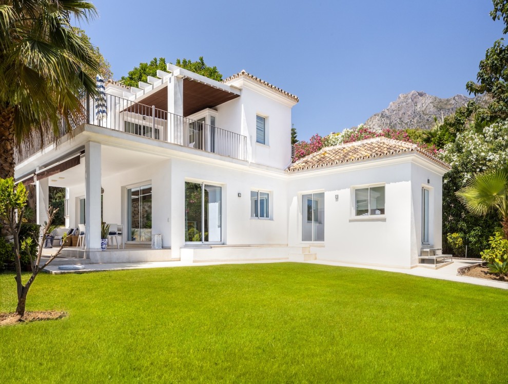 Luxury Marbella Villa with Cascading Waterfalls and Modern Renovations