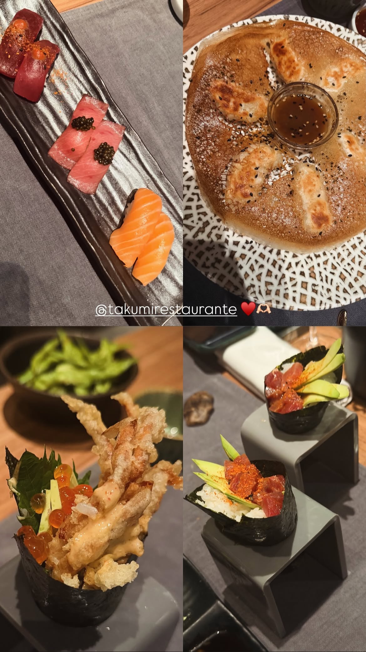 @takumirestaurante Instagram image