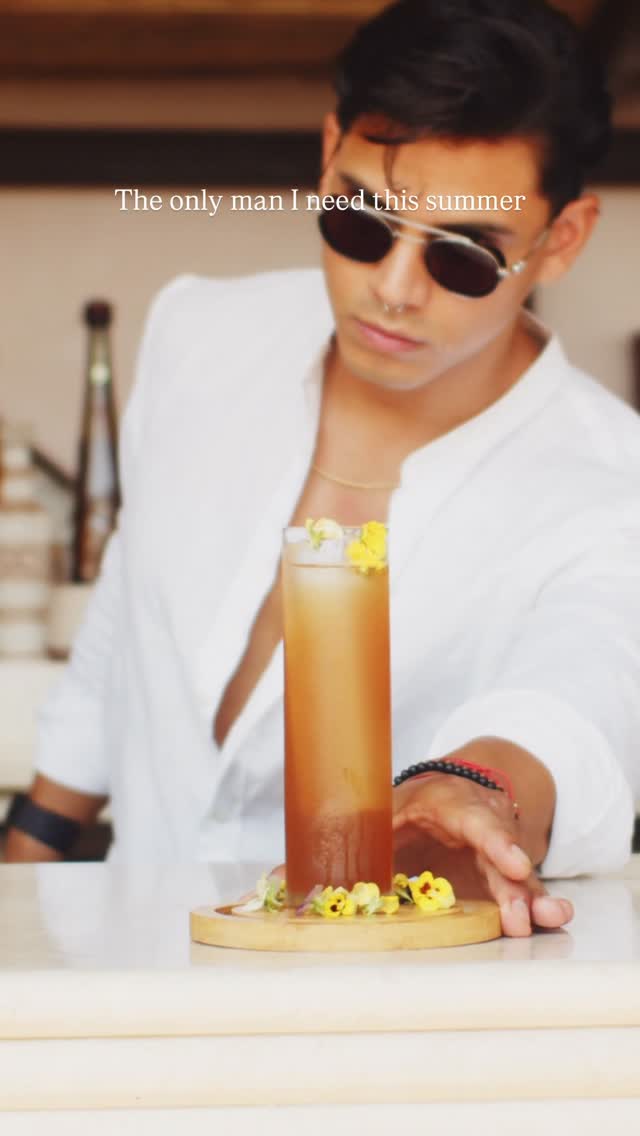 The only man I need: the Bartender 🍸🍹☀️ #morethanjustabeachclub